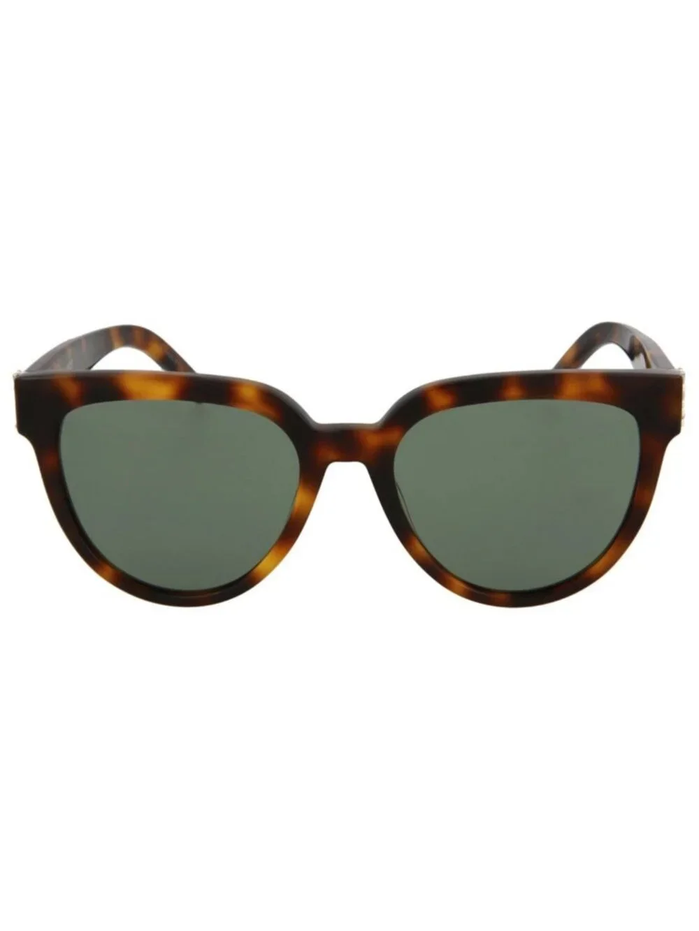 New Saint Laurent Women's Sunglasses Cat Eye Acetate Frame Havana Havana Green